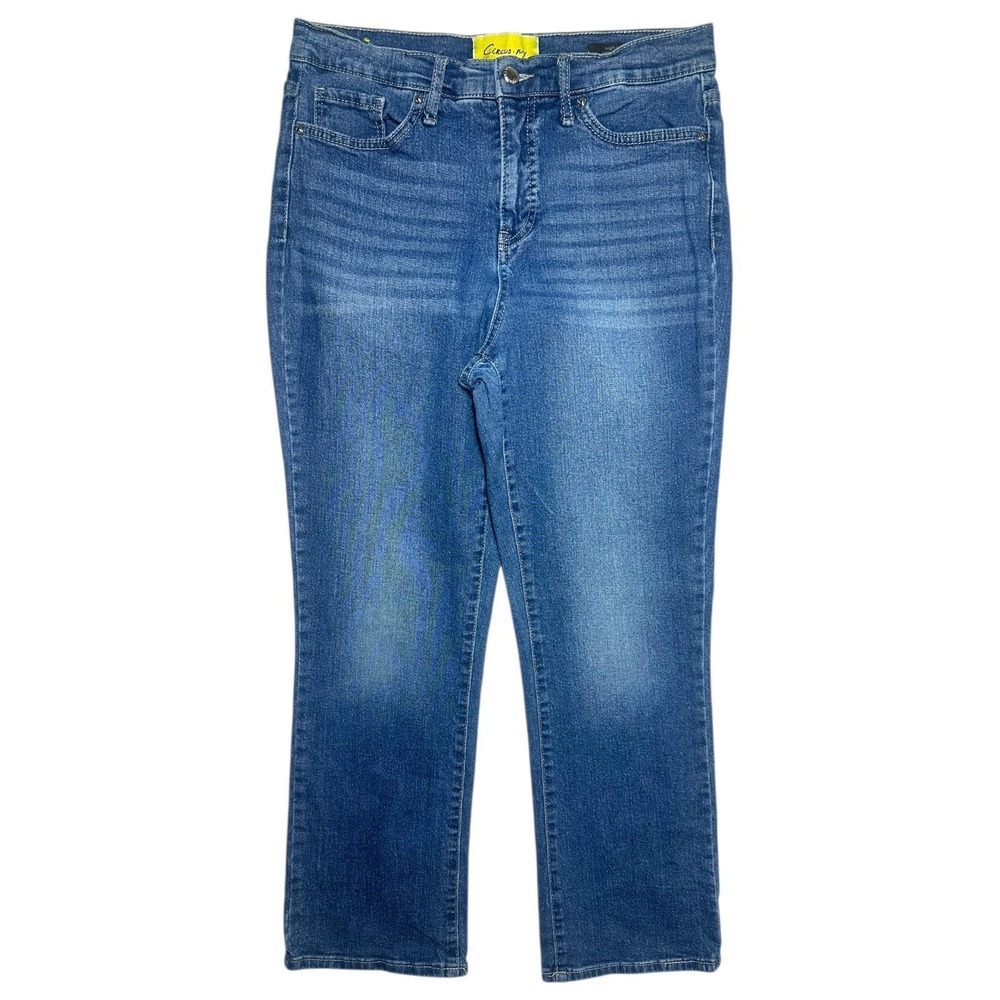 Circus NY Women Blue Denim High Rise‎ Straight Leg Jeans Size 29
